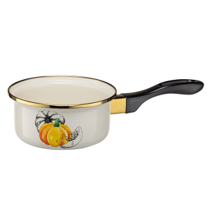 Rondel emaliowany z rączką BASSO 14cm/0,54L wzór 1